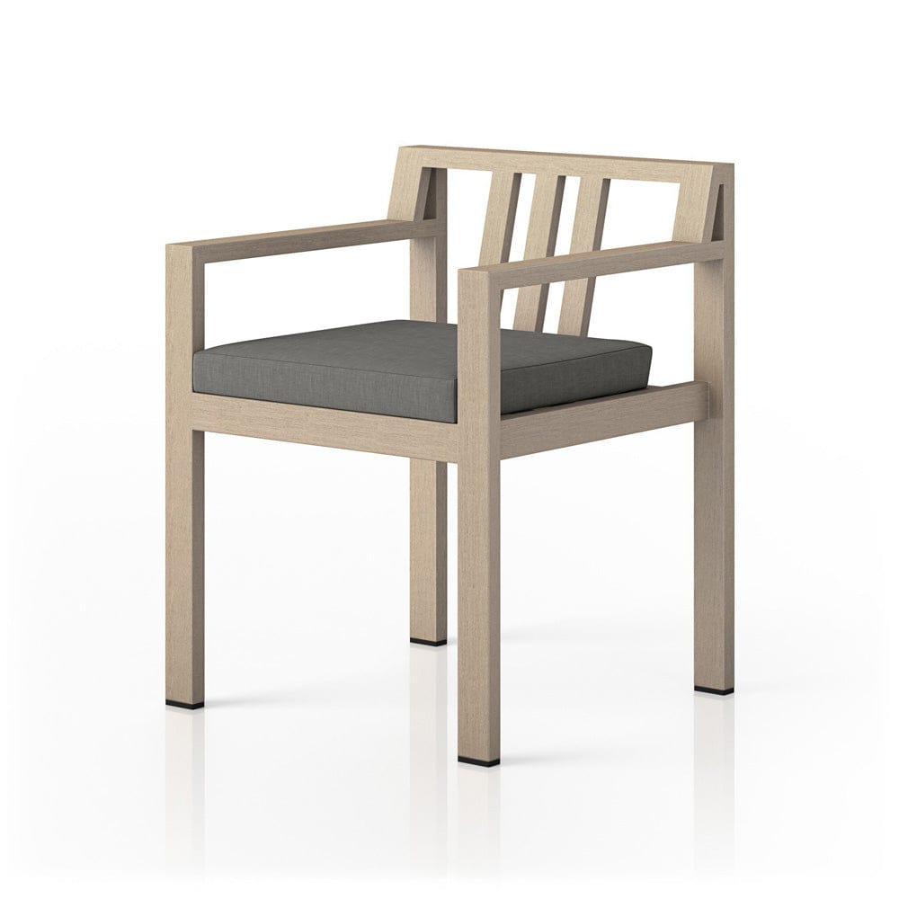 Four Hands - Monterey Outdoor Dining Armchair, Washed Brown - Venao Charcoal - 226831-001 view 2