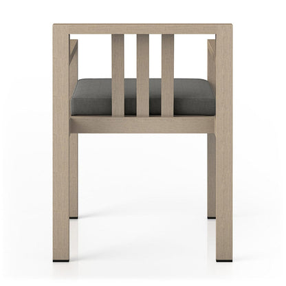 Four Hands - Monterey Outdoor Dining Armchair, Washed Brown - Venao Charcoal - 226831-001 view 4