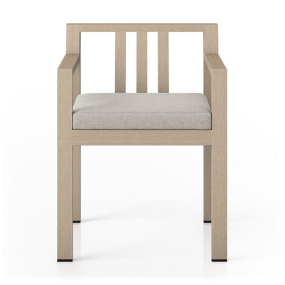 Four Hands - Monterey Outdoor Dining Armchair, Washed Brown - Venao Grey - 226831-003 view 1