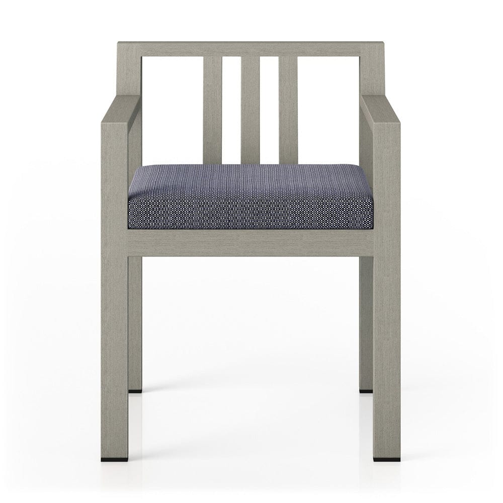 Four Hands - Monterey Outdoor Dining Armchair, Weathered Grey - Faye Navy - 226831-010 view 1