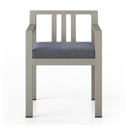 Four Hands - Monterey Outdoor Dining Armchair, Weathered Grey - Faye Navy - 226831-010 view 1