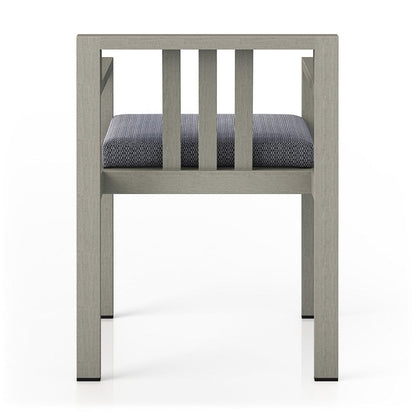 Four Hands - Monterey Outdoor Dining Armchair, Weathered Grey - Faye Navy - 226831-010 view 4
