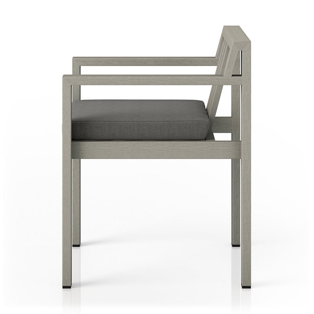 Four Hands - Monterey Outdoor Dining Armchair, Weathered Grey - Venao Charcoal - 226831-002 view 3