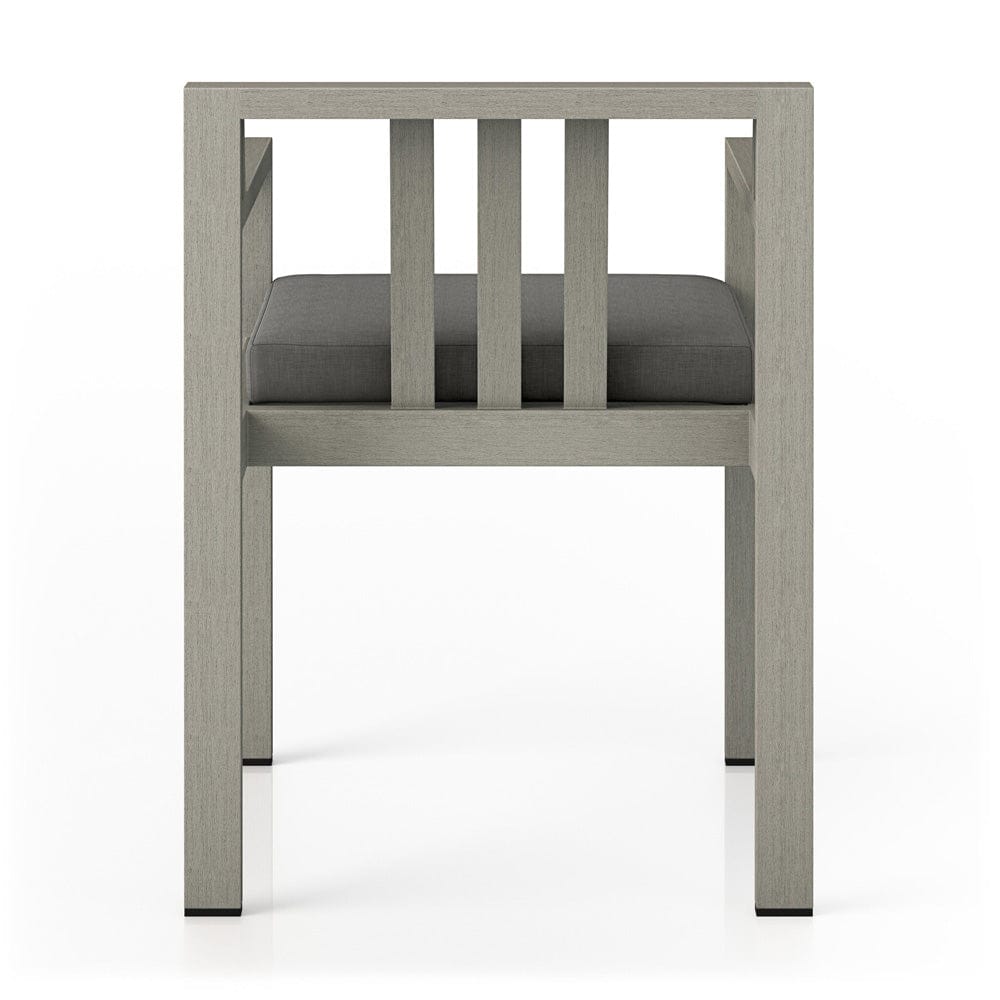 Four Hands - Monterey Outdoor Dining Armchair, Weathered Grey - Venao Charcoal - 226831-002 view 4