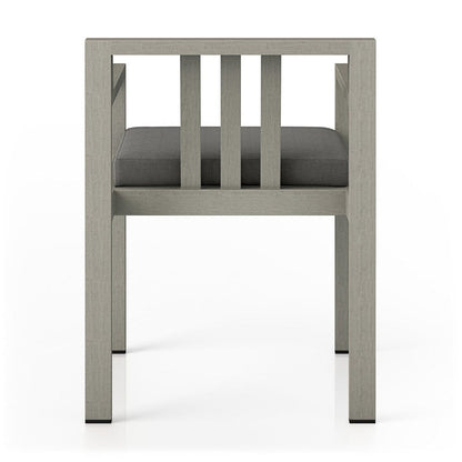 Four Hands - Monterey Outdoor Dining Armchair, Weathered Grey - Venao Charcoal - 226831-002 view 4