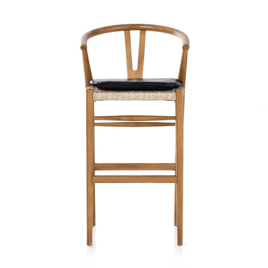 Four Hands - Muestra Bar Stool - Pebble Black - 228279-009 view 1
