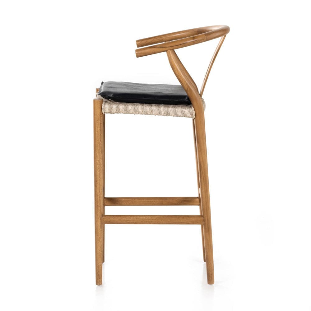 Four Hands - Muestra Bar Stool - Pebble Black - 228279-009 view 3