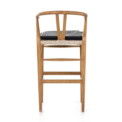 Four Hands - Muestra Bar Stool - Pebble Black - 228279-009 view 4
