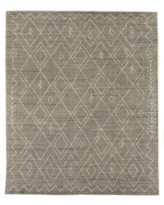 Four Hands - Nador Moroccan Hand Knotted Rug - Nador Grey - 230615-006 view 1