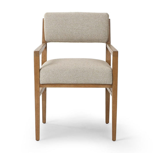 Four Hands - Navid Dining Arm Chair - Weslie Flax - 246348-003 view 1