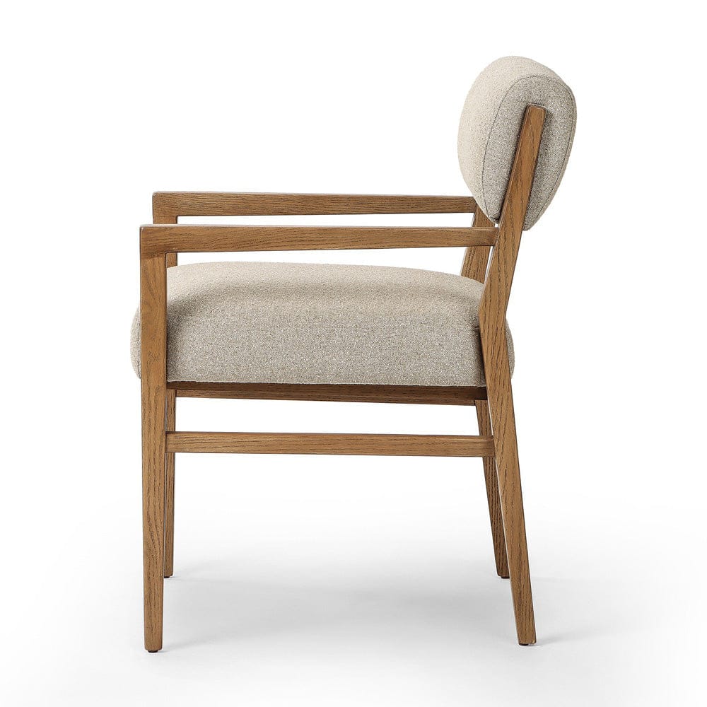 Four Hands - Navid Dining Arm Chair - Weslie Flax - 246348-003 view 3