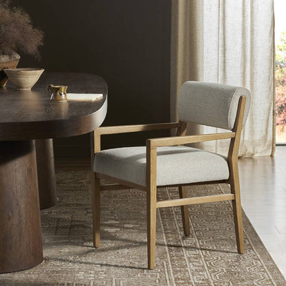 Four Hands - Navid Dining Arm Chair - Weslie Flax - 246348-003 view 4