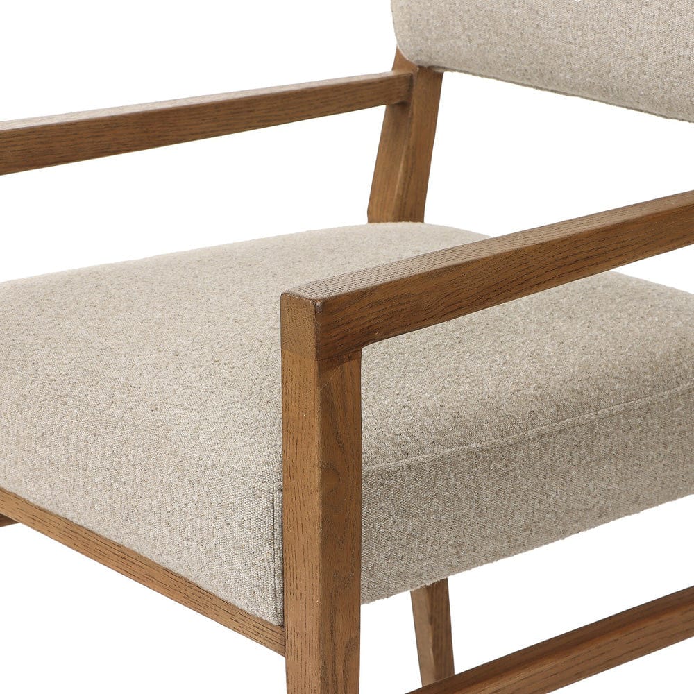 Four Hands - Navid Dining Arm Chair - Weslie Flax - 246348-003 view 5