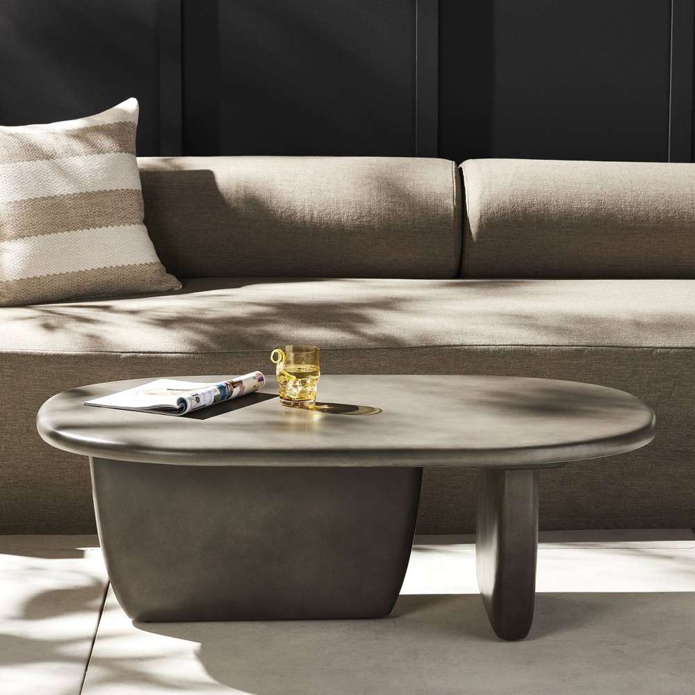 Four Hands - Naya Outdoor Coffee Table - Dark Grey - VEVR-064 veiw 3