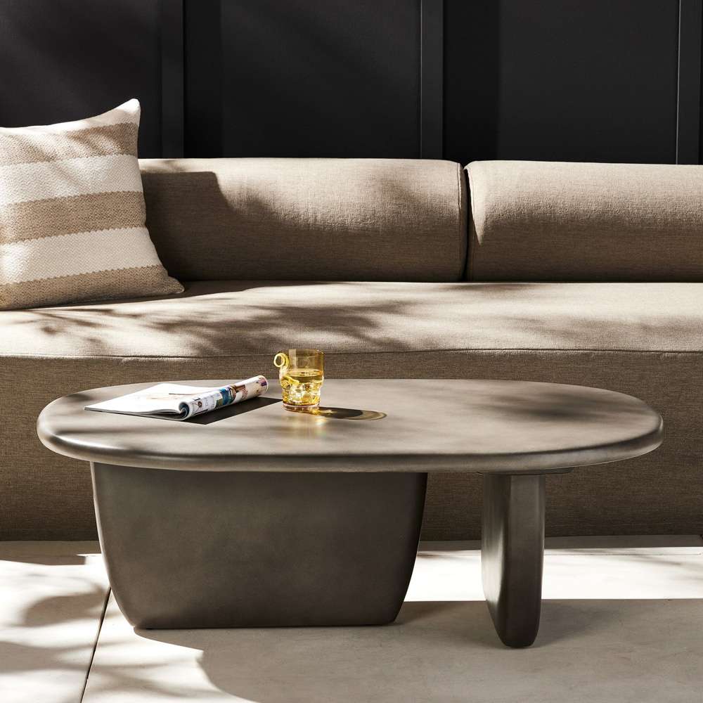 Four Hands - Naya Outdoor Coffee Table - Dark Grey - VEVR-064 veiw 4