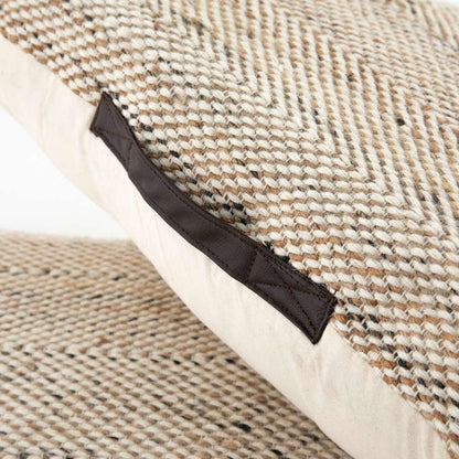 Four Hands - Neema Pouf - Set - Heathered Wool - Natural - 108797-001 veiw 5