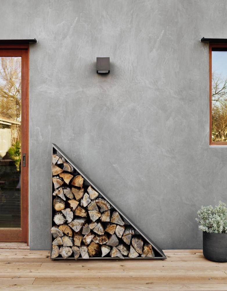 Four Hands - Nero Firewood Storage-Coated Gunmetal - IELE-125 veiw 3