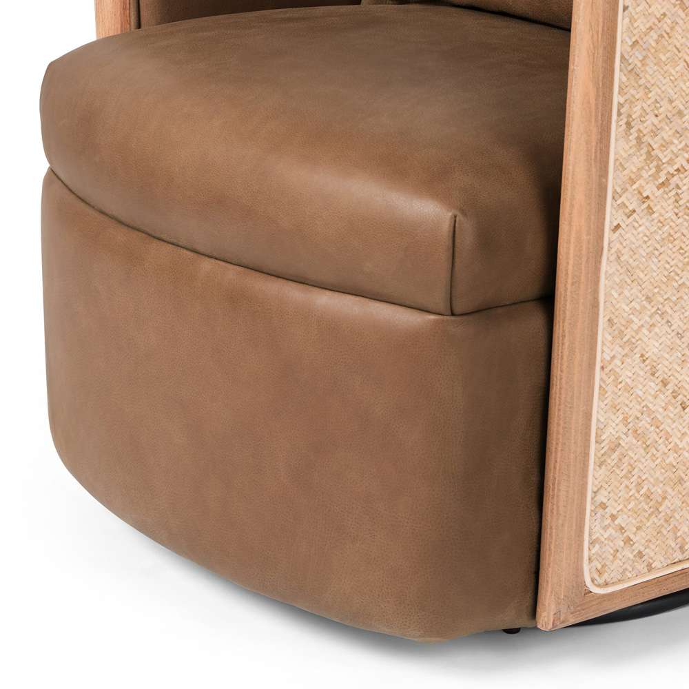 Four Hands - Newbury Swivel Chair - Palermo Cognac - 229382-002 veiw 7