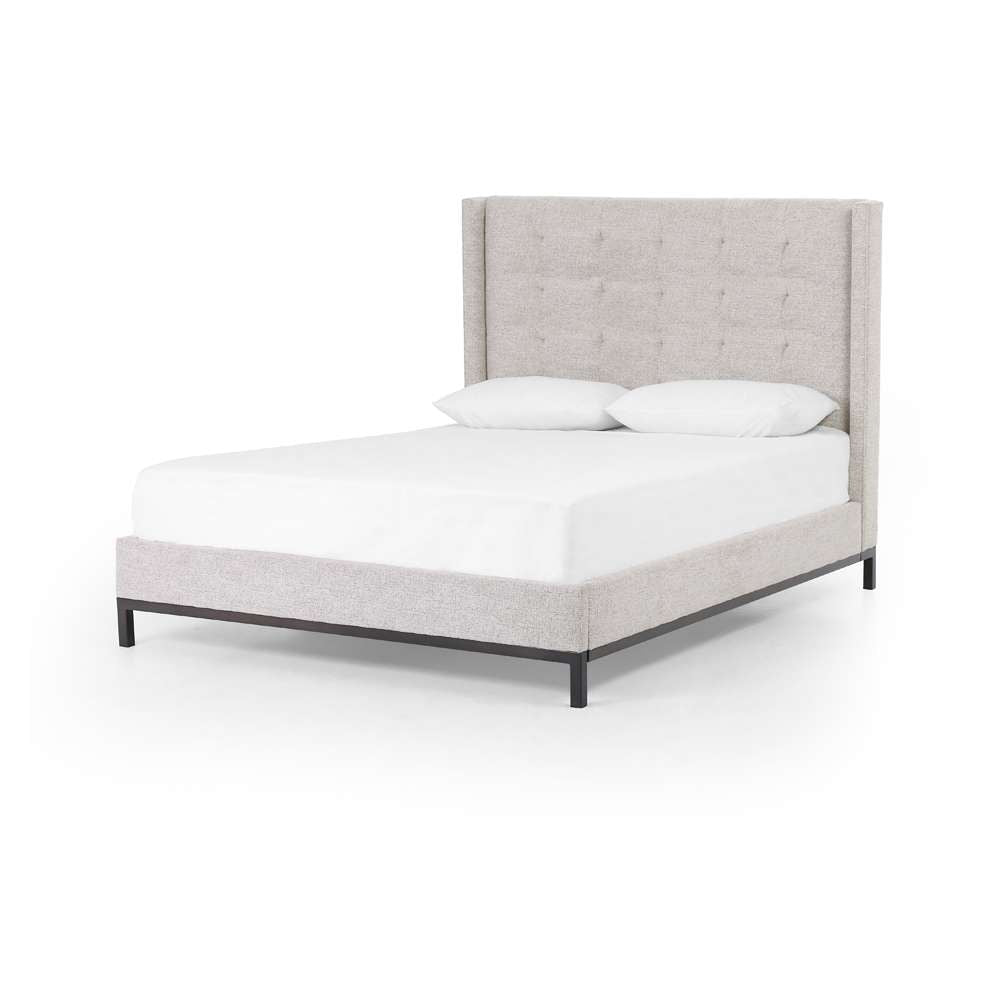 Four Hands - Newhall Bed - 55in - Plushtone Linen - King - 106113-009 veiw 1