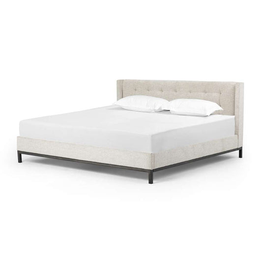 Four Hands - Newhall Bed - Plushtone Linen - King - 105969-029 veiw 1