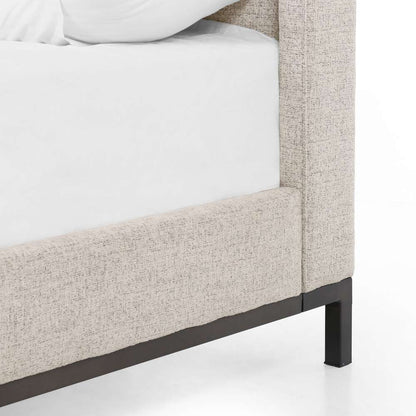 Four Hands - Newhall Bed - Plushtone Linen - Queen - 105969-030 veiw 4
