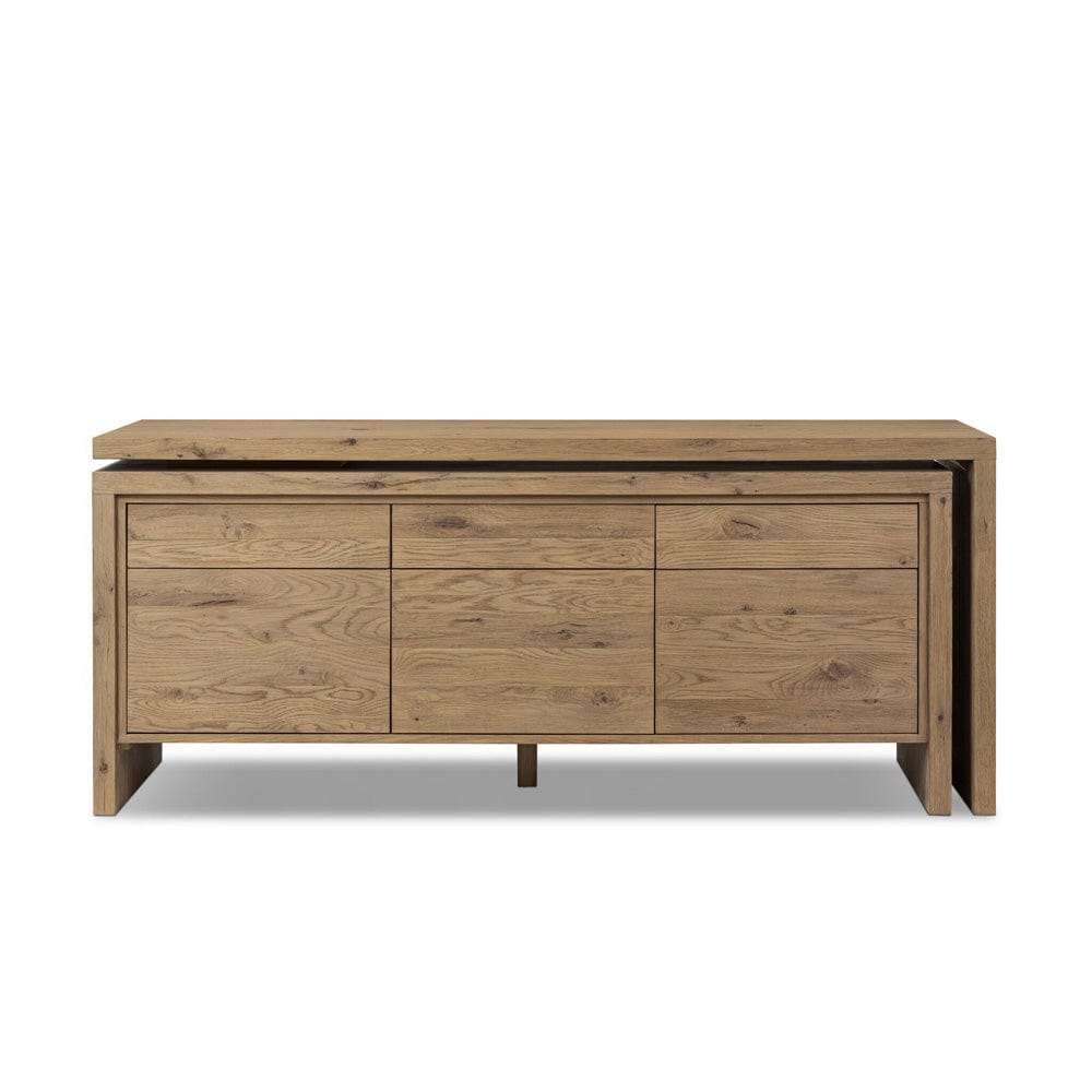 Four Hands - Noah Rotating Desk - Aged Smoked Oak Resawn - 248589-001 view 1