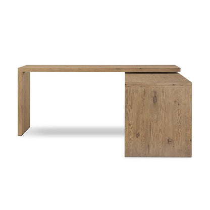 Four Hands - Noah Rotating Desk - Aged Smoked Oak Resawn - 248589-001 view 3