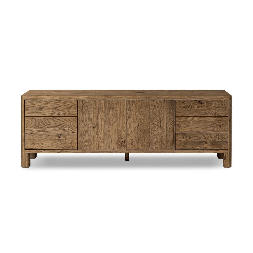 Four Hands - Noeline Media Console - Resawn Worn Oak - 242372-002 view 1