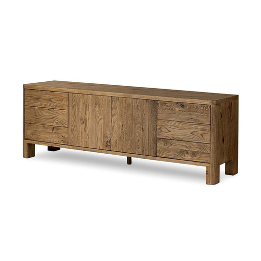 Four Hands - Noeline Media Console - Resawn Worn Oak - 242372-002 view 2