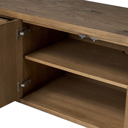 Four Hands - Noeline Media Console - Resawn Worn Oak - 242372-002 view 12