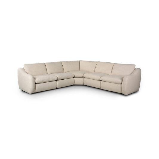 Four Hands - Norwood - 	Crawford Power Recliner 5-Piece Sectional Sofa - Antigo Natural - 247731-002_CLOSEOUT view 1