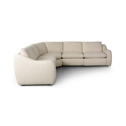 Four Hands - Norwood - 	Crawford Power Recliner 5-Piece Sectional Sofa - Antigo Natural - 247731-002_CLOSEOUT view 2