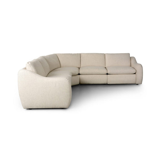 Four Hands - Norwood - 	Crawford Power Recliner 5-Piece Sectional Sofa - Antigo Natural - 247731-002_CLOSEOUT view 2