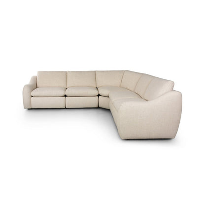 Four Hands - Norwood - 	Crawford Power Recliner 5-Piece Sectional Sofa - Antigo Natural - 247731-002_CLOSEOUT view 3