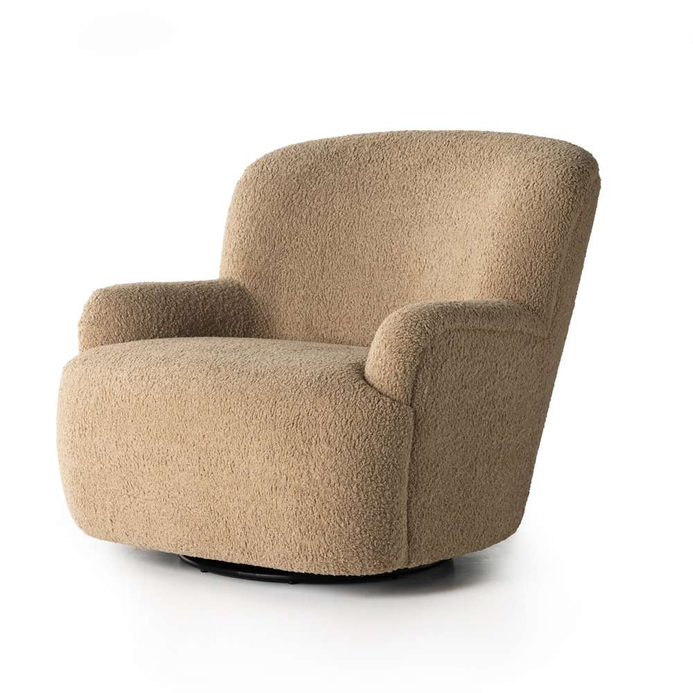 Four Hands - Norwood - Kadon Swivel Chair-Sheepskin Camel - 231717-001 veiw 1