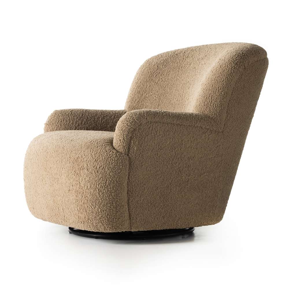 Four Hands - Norwood - Kadon Swivel Chair-Sheepskin Camel - 231717-001 veiw 3