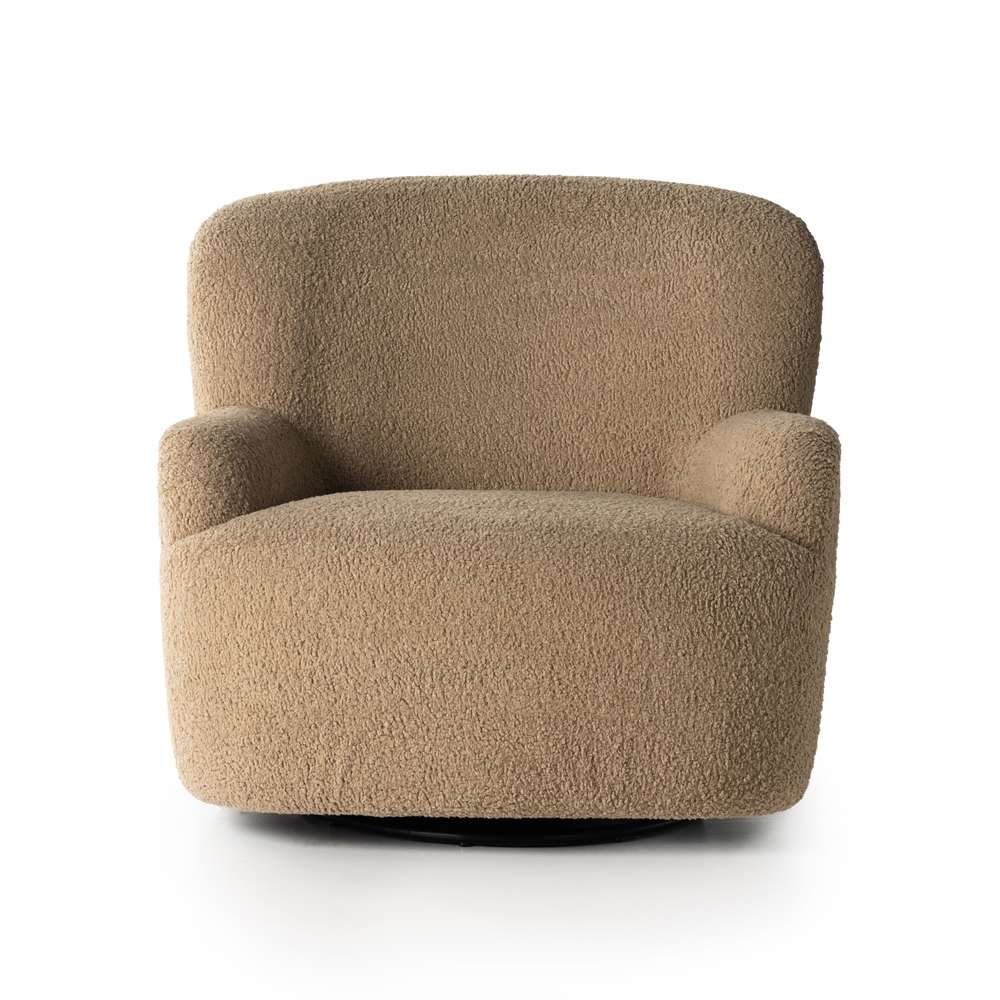 Four Hands - Norwood - Kadon Swivel Chair-Sheepskin Camel - 231717-001 veiw 6