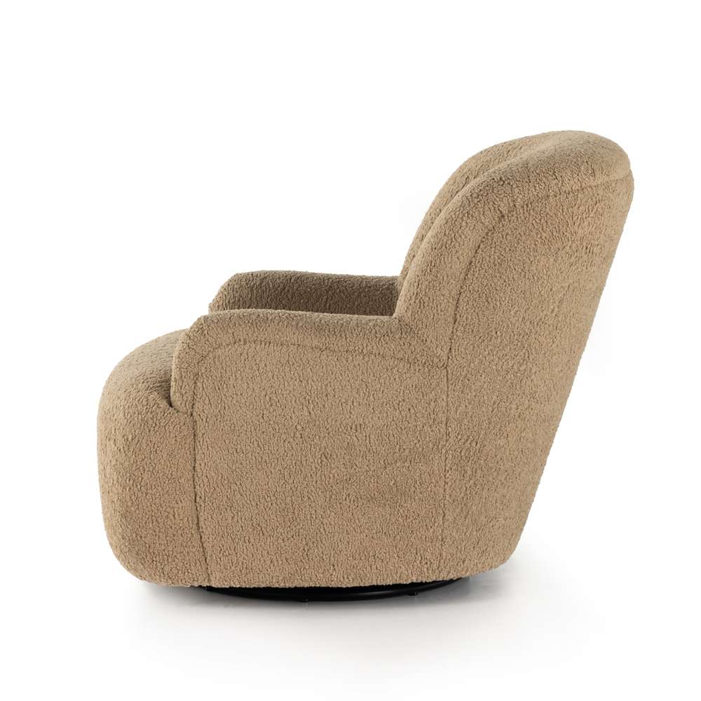 Four Hands - Norwood - Kadon Swivel Chair-Sheepskin Camel - 231717-001 veiw 7