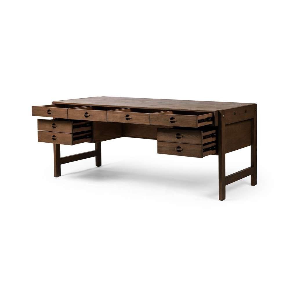 Four Hands - Oakley Desk - Dark Toasted Oak Veneer - 232732-004 veiw 7