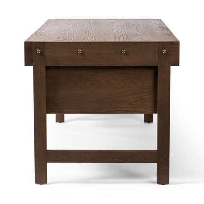 Four Hands - Oakley Desk - Dark Toasted Oak Veneer - 232732-004 veiw 9