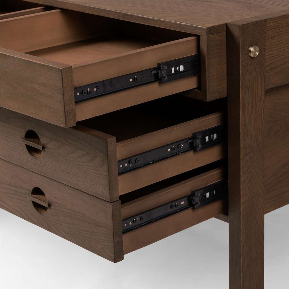 Four Hands - Oakley Desk - Dark Toasted Oak Veneer - 232732-004 veiw 10