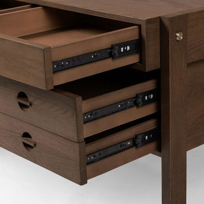 Four Hands - Oakley Desk - Dark Toasted Oak Veneer - 232732-004 veiw 10