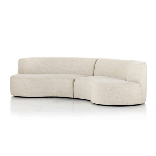 Four Hands - Opal Outdoor 2pc Curved Sectional - Sand - 230044-004 veiw 1