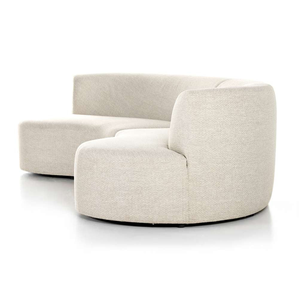 Four Hands - Opal Outdoor 2pc Curved Sectional - Sand - 230044-004 veiw 3