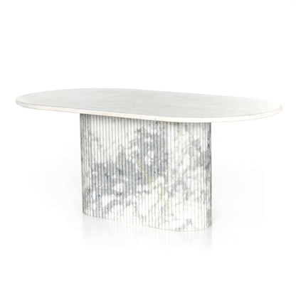 Four Hands - Oranda Dining Table - Polished White Marble w/ Sealant - 230383-001 veiw 1