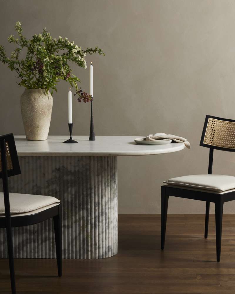 Four Hands - Oranda Dining Table - Polished White Marble w/ Sealant - 230383-001 veiw 3