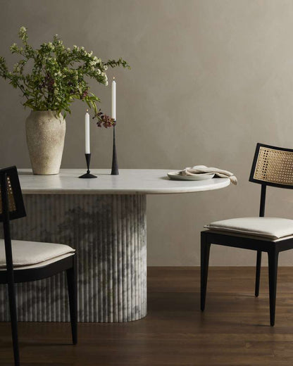Four Hands - Oranda Dining Table - Polished White Marble w/ Sealant - 230383-001 veiw 3