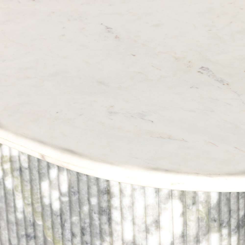 Four Hands - Oranda Dining Table - Polished White Marble w/ Sealant - 230383-001 veiw 8