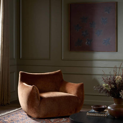 Four Hands - Oslo - Margot Swivel Chair - Altair Sienna - 240670-003 veiw 11