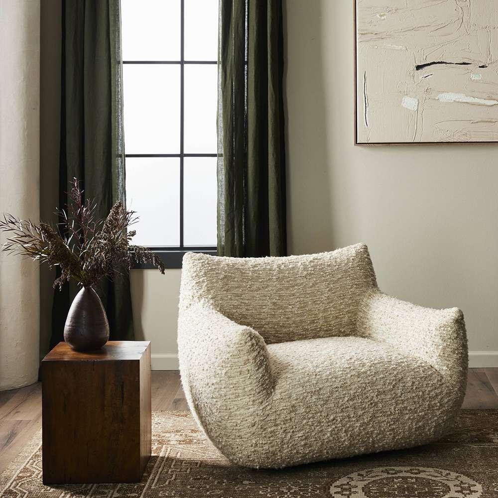 Four Hands - Oslo - Margot Swivel Chair - Solema Cream - 240670-001 veiw 12
